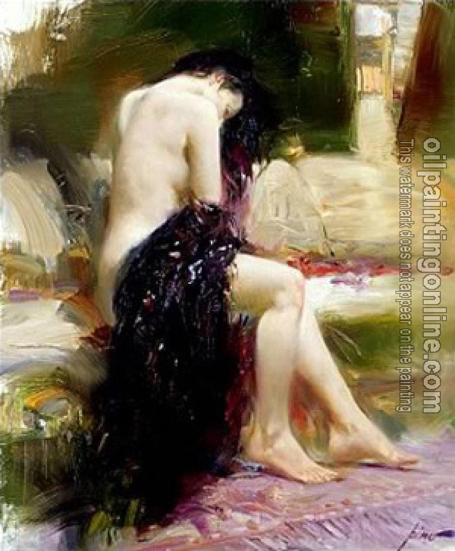 Pino Daeni - Impression oil painting.